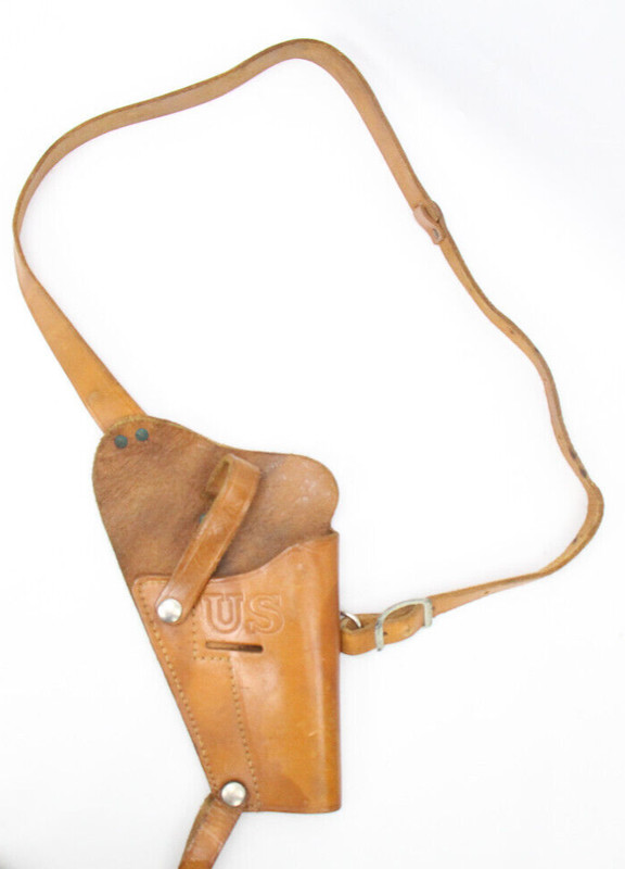US M3 Style 1911 Shoulder Holster Genuine Tan Leather Reproduction