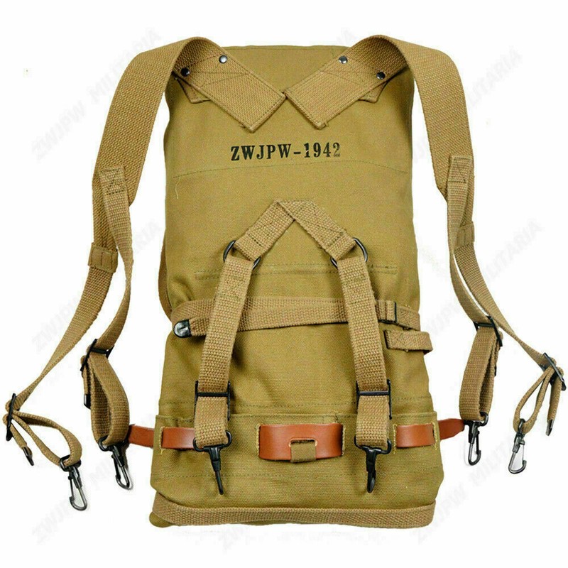 WW2 US ARMY 1942 M1928 HAVERSACK Infantry KNAPSACK FIELD BACKPACK gallery