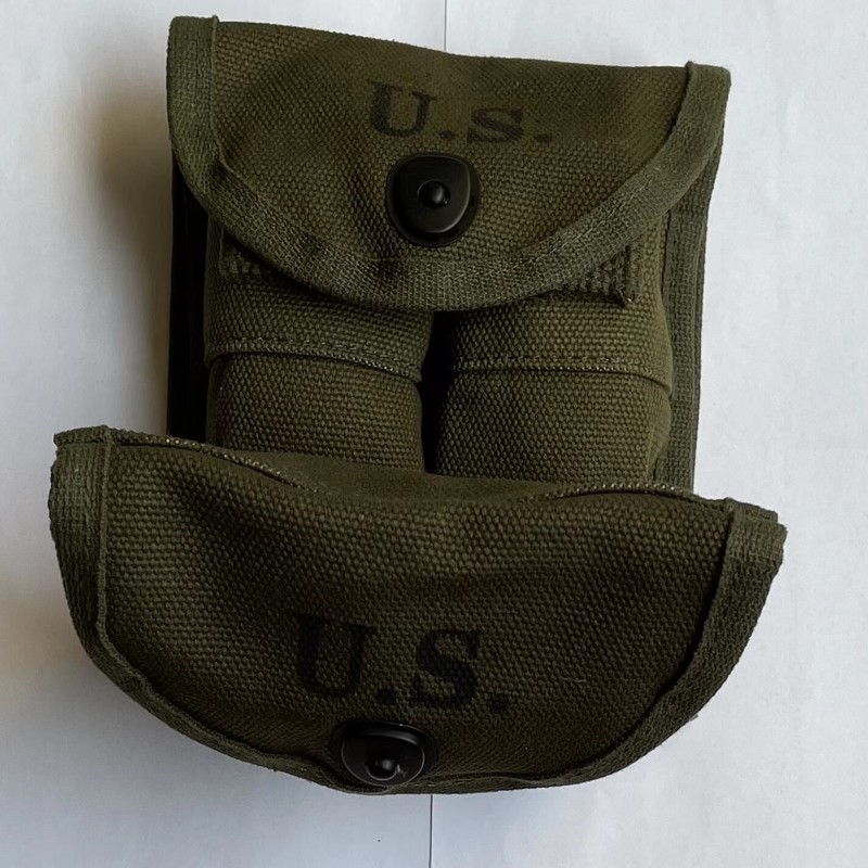 2PCS WW2 Military M1 Carbine Rifle Mag Military Ammunition Pouch Bag gallery
