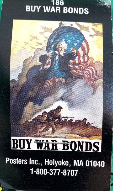 Lot of (4) Historic 1940's Reproduction Posters 3 Diff. Navy 1 War Bonds Sealed! gallery