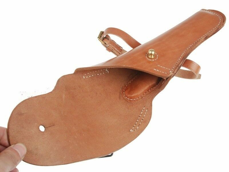 WW2 US U.S. COLT 1911 M1911 CAVALRY BROWN LEATHER PISTOL HOLSTER gallery