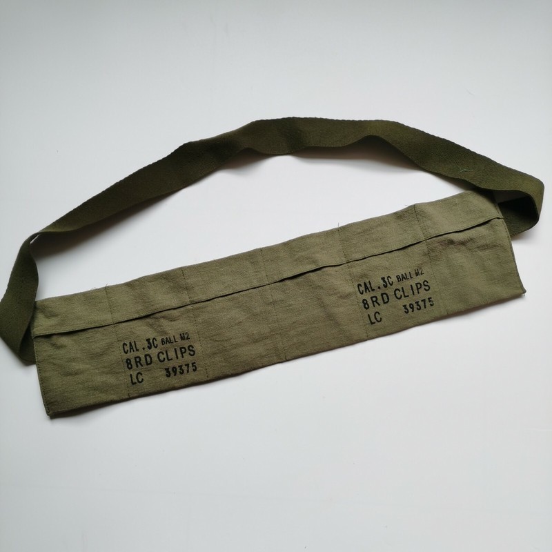 US M1 Garand Cartridge Cal.30 Ball M2 8rd Clips Pouch Shoulde Strap gallery