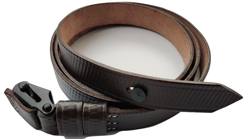 German WWII MP SMG Brown Leather Sling- Collectibles gallery