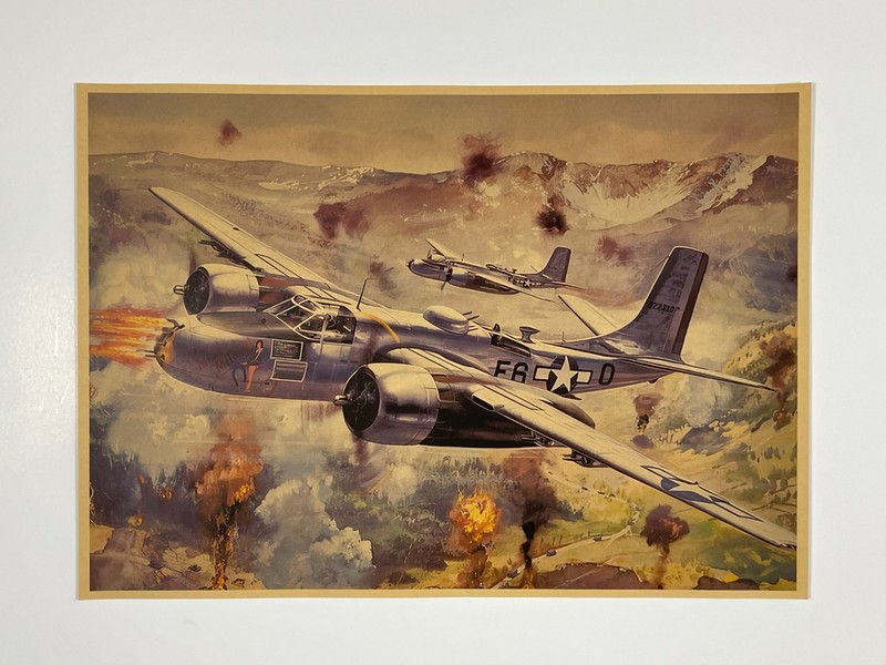 World War II Poster Twin-Engine Douglas Invader Bomber Plane WW2 Poster Print gallery