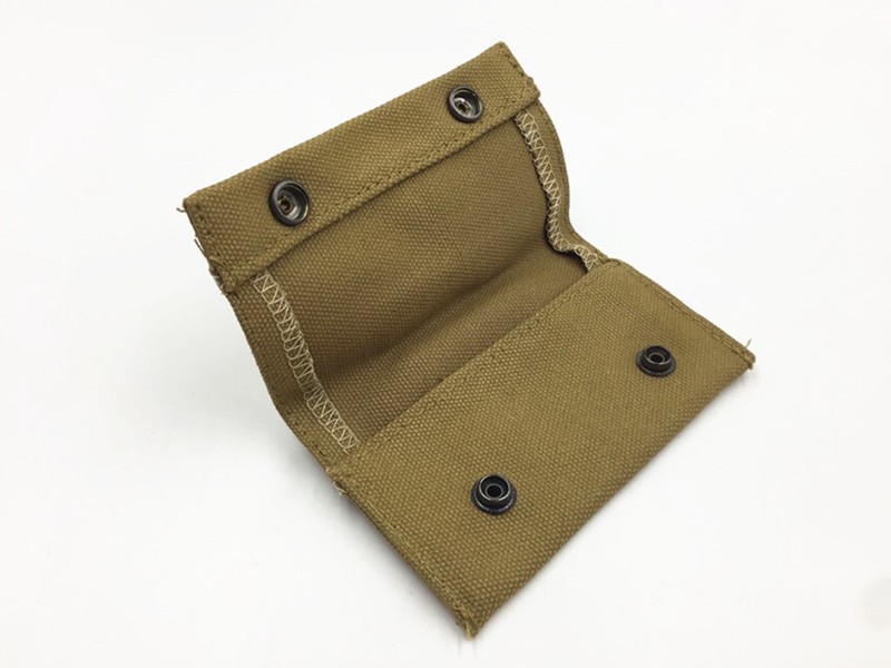 WW2 Korean War US Army M1910 First Aid Pouch Outdoor Webbing Bag KHAKI WITH HOOK gallery