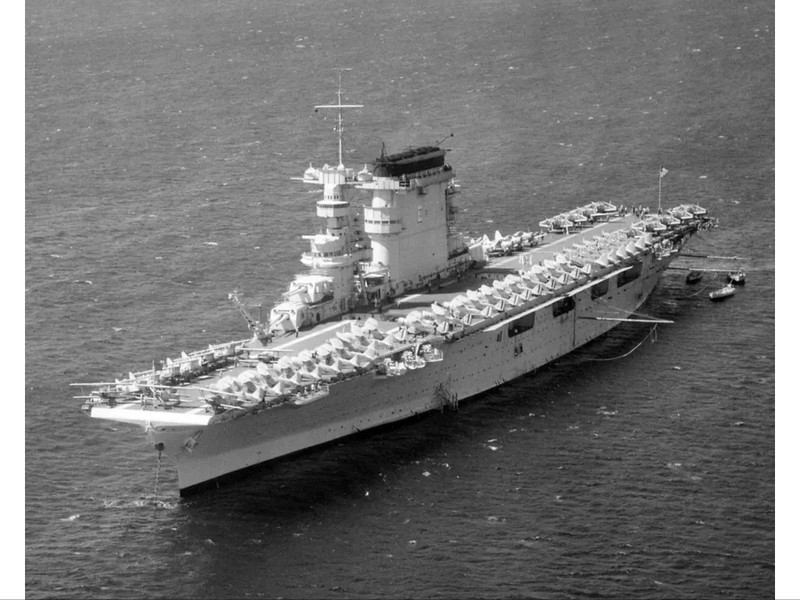 WWII B&W Photo USS Lexington CV-2 in 1938 Battle of the Coral Sea WW2 USN / 7096