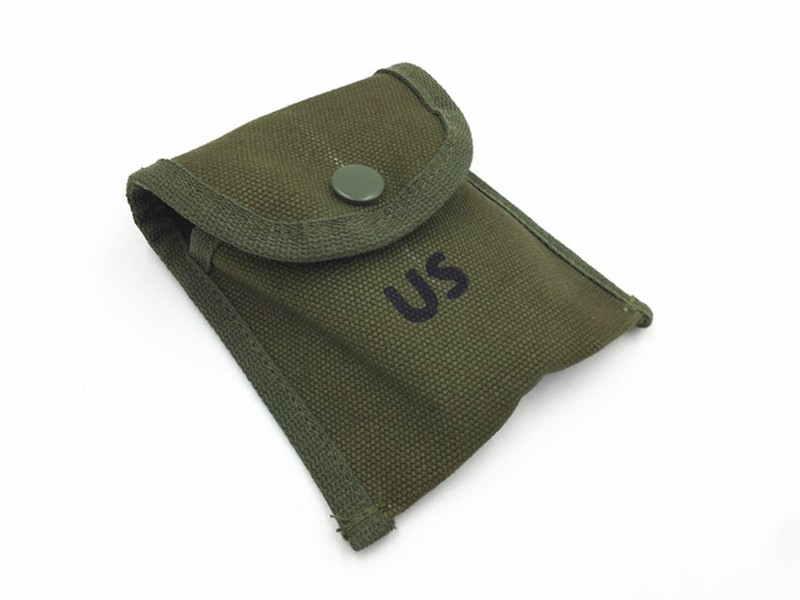 Vietnam War us M1956 COMPASS BAG CANVAS FIRST AID KIT POUCH gallery