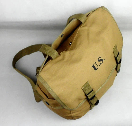 WW2 US MILITARY ARMY M1936 M36 TYPE MUSETTE FIELD CANVAS BAG BACK PACK HAVERSACK gallery