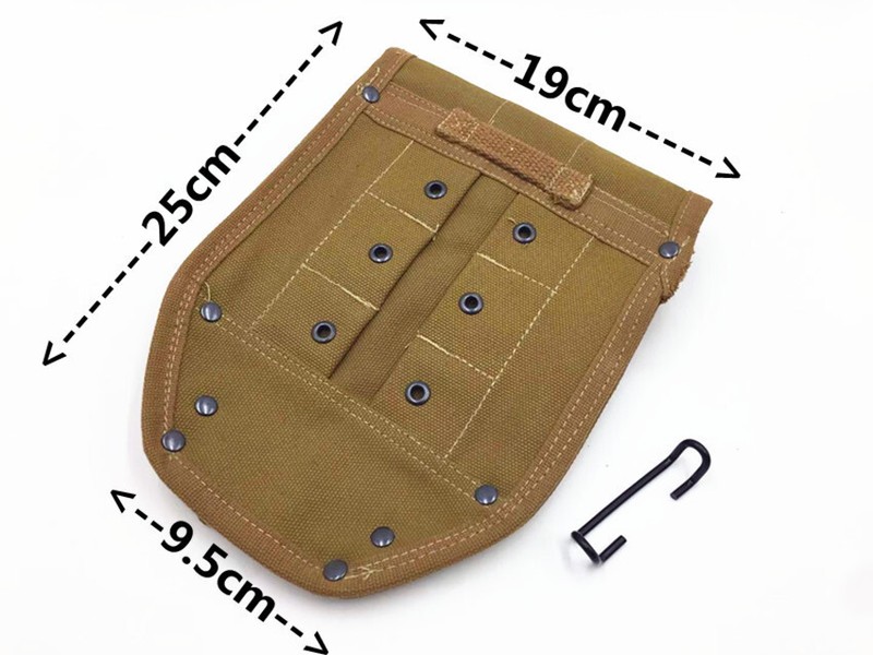 WWII US Army WW2 M1943 M43 Folding Shovel Head Cover khaki Canvas High Quality gallery