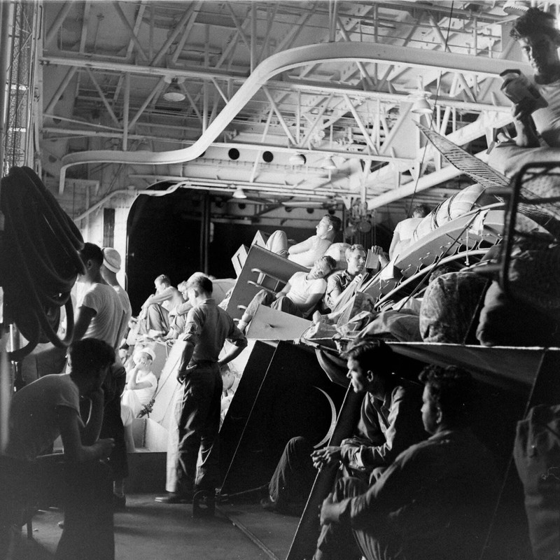 WW2 WWII Photo World War Two Aboard USS Enterprise CV-6 1945 US Navy / 7573