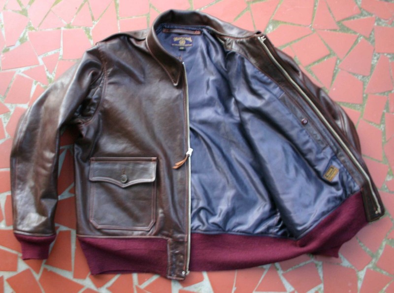 MONARCH Pre WW-2 REPRO AN-J-3, A-2 Type HORSE HIDE LEATHER FLIGHT JACKET BUILD gallery