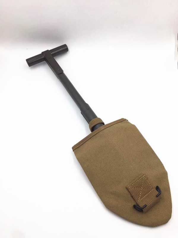 WW2 US ARMY USMC M1910 T-HANDLE SHOVEL Length 53cm With Khaki Cover gallery