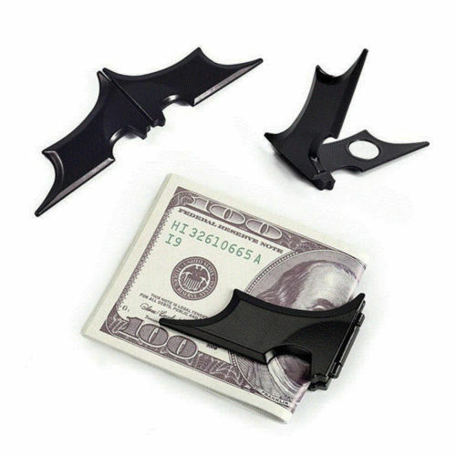 Matte Batman Money Clip badge Magnetic Folding Black With Gift Box