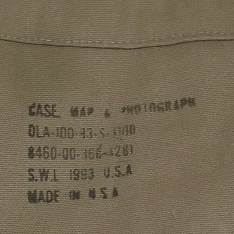US Made Canvas Map & Photograph Case with Adjustable Shoulder Strap Free Ship gallery