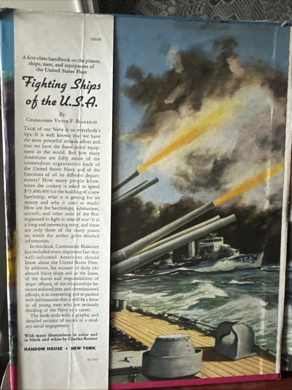 World War II era "Fighting Ships of the USA" book by Comander V. Blakeslee 1943 gallery