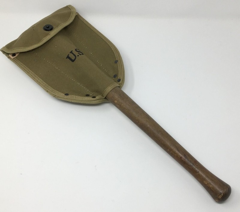 WW2 US Army M1943 Shovel Cover JQMD Repro, WWII US Entrenching Tool Carrier gallery