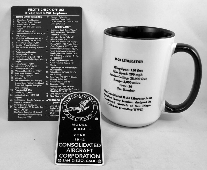 Consolidated B-24 Liberator 3-Piece Grouping, Vintage WWII Aviation GRP-0136 gallery