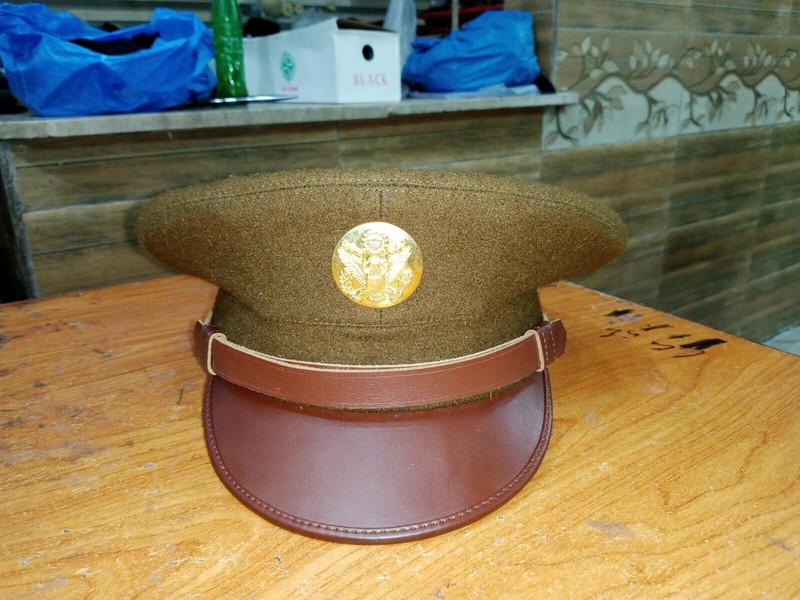 WW2 US Army Enlisted Men Visor Cap – Military Dress Hat Replica | All Sizes