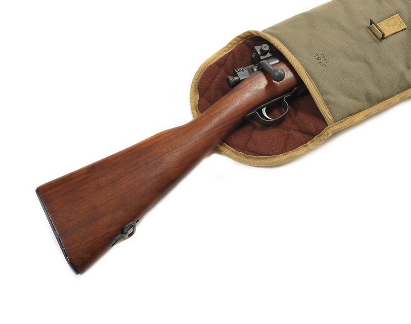 WW2 Springfield M1903 Padded Rifle Case Marked JT&L 1942 gallery