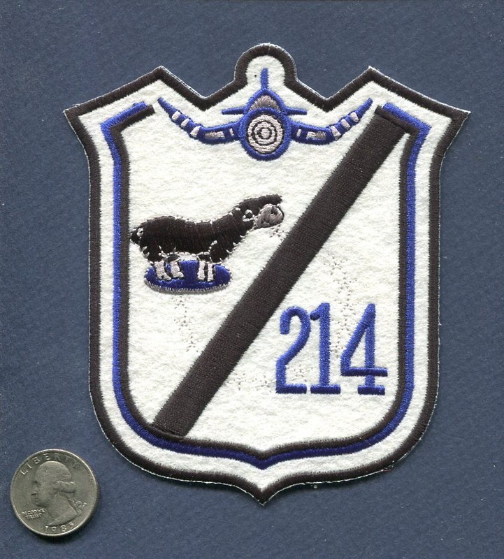 VMF-214 BLACKSHEEP 5" Felt WW2 USMC F4U CORSAIR Pappy Boyington Squadron Patch
