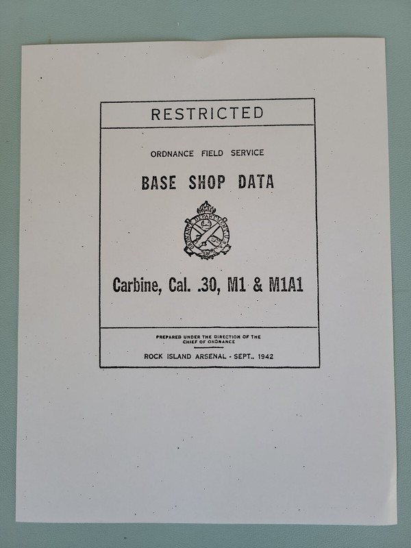 WWll Carbine, Cal. .30, M1 & M1A1 Rifle Rock Island Arsenal 1942 “Reprint”