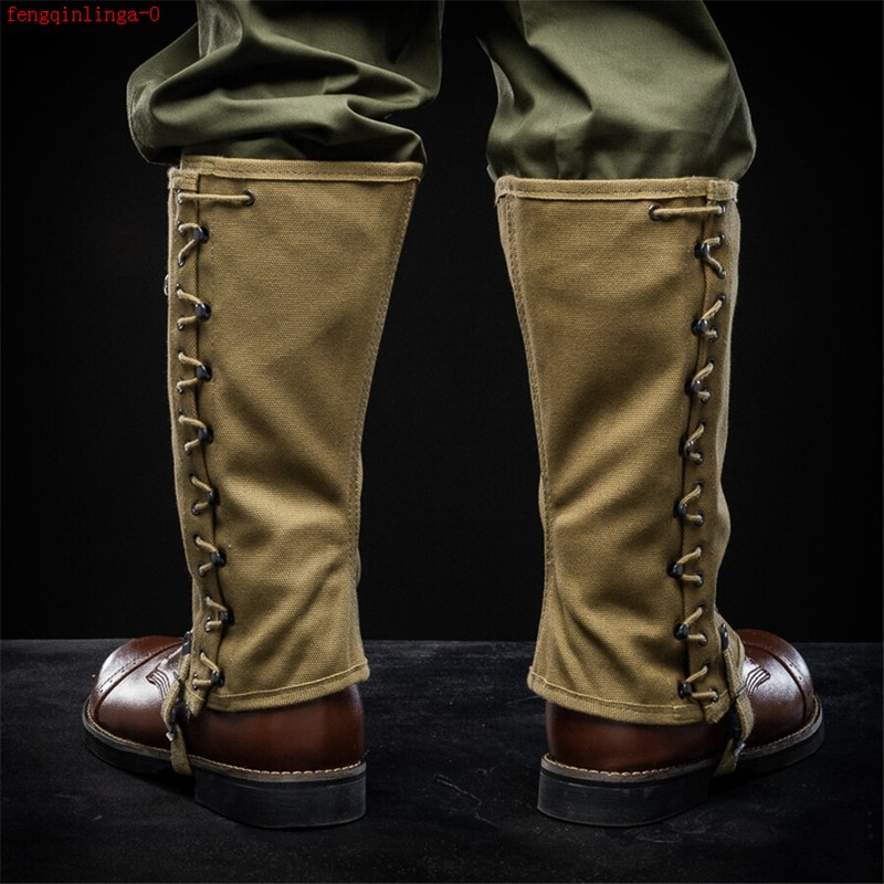 WWII US Army M1938 Canvas Leggings Leg Wrappings Puttee Outdoor Hunting Supplies gallery