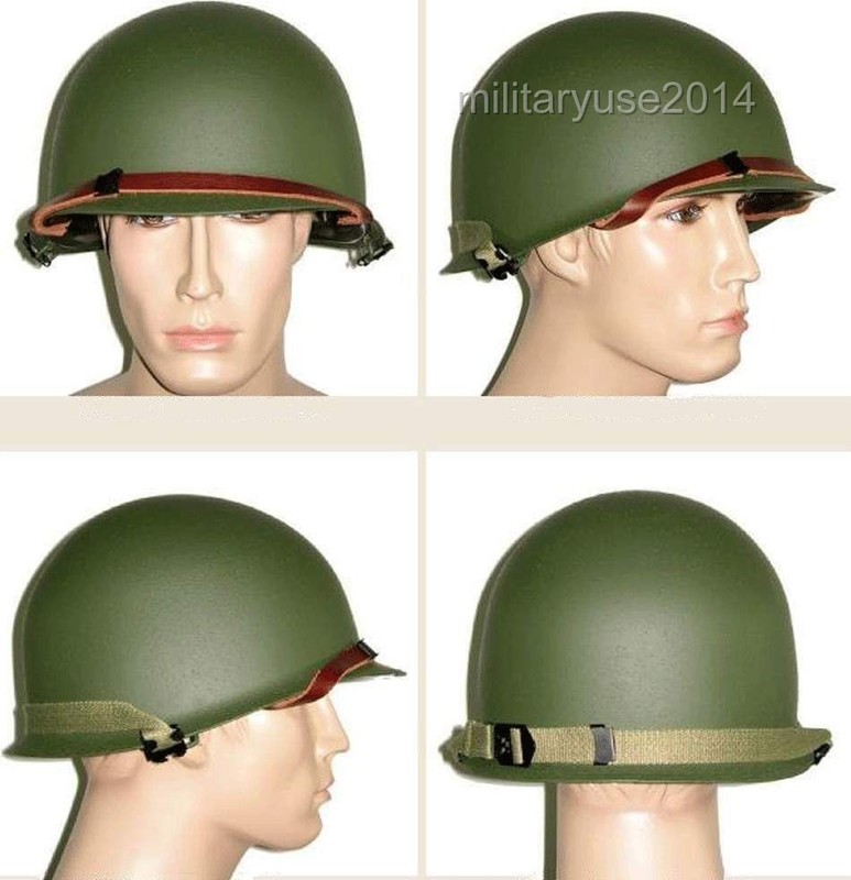 WWII U.S M1 steel helmet with Netting cover & Sweatband M1 Green Helmet-US148 gallery