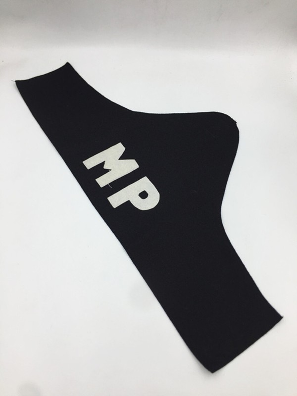 HIGH QUALIWW2 US ARMY MP IRREGULAR WOOLEN ARMBAND BLACK REPLICA gallery