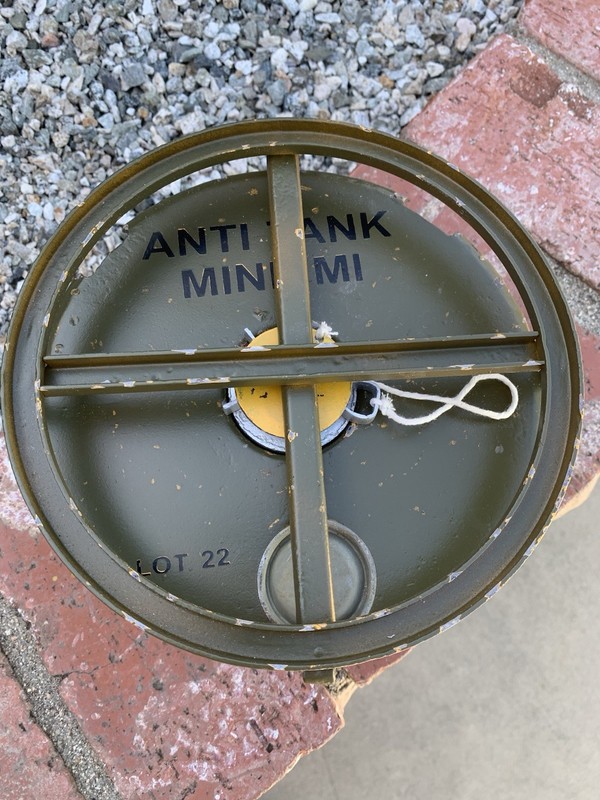 WWII Army M1A1 Anti-Tank Mine NON FUNCTIONAL WEATHERED REPLICA