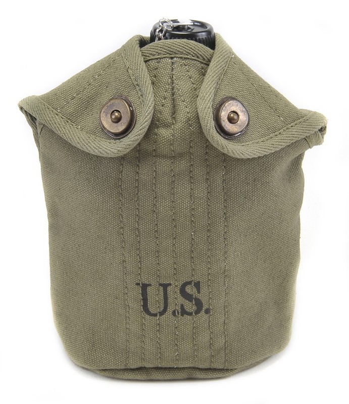 US WW2 Airborne Canteen Cover marked JT&L 1944 gallery