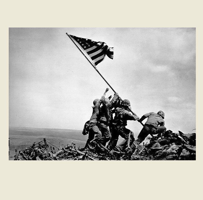 1945 Iwo Jima Flag Raising PHOTO Ira Hayes, Gagnon,Schultz US Marine Navy Heroes gallery