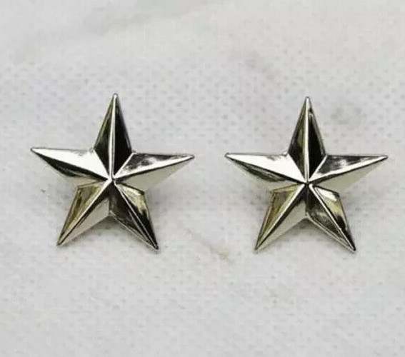 WW2 Pair US Army One Star Brigadier General Rank Insignia Badges