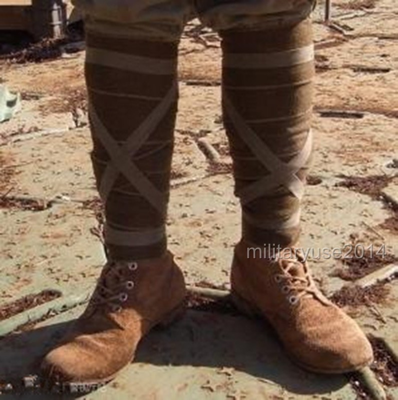 PAIR WWII JAPANESE ARMY MILITARY SOLDIER WOOL LEGGINGS PUTTEE GAITERS-JP033 gallery