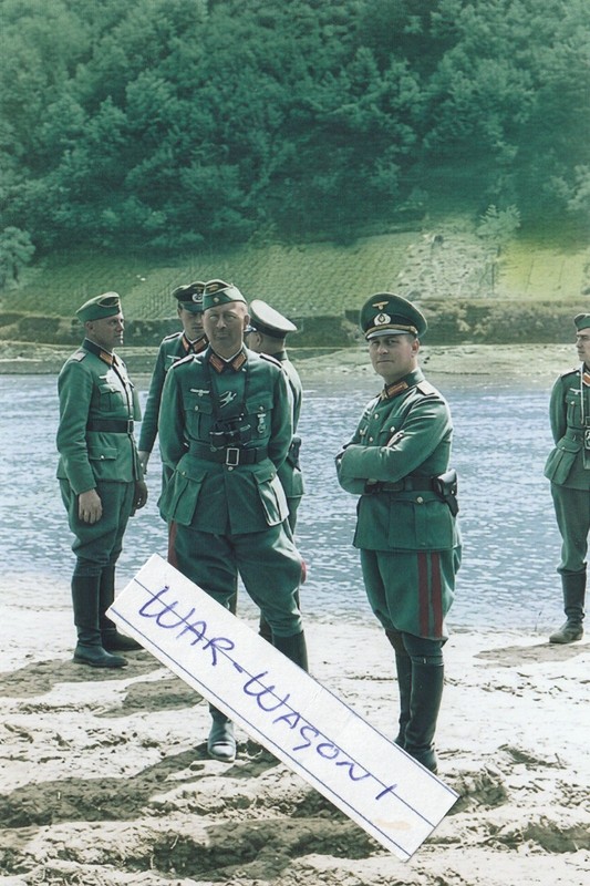 WW II Usa Photo —- Erwin Rommel With Officers