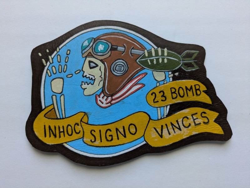 WW 2 23nd Bomb Squadron leather jacket patch