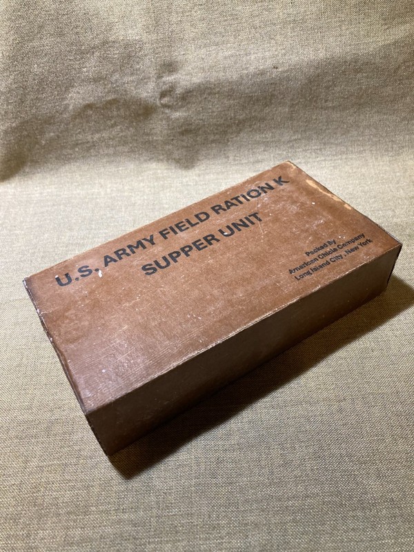 WWII US Army,USMC K-Ration, Supper unit inner box Early war pattern