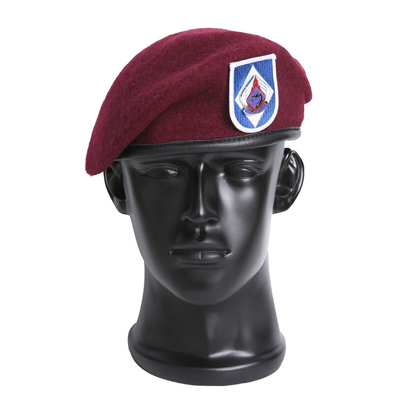 US ARMY 18TH AIRBORNE CORPS INFANTRY RED WOOL BERETS MILITARY HAT