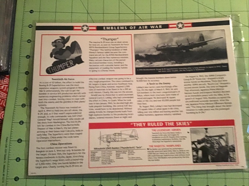 Willabee & Ward Emblems Of Air War WWII Patch 20th Twentieth Force + Card gallery
