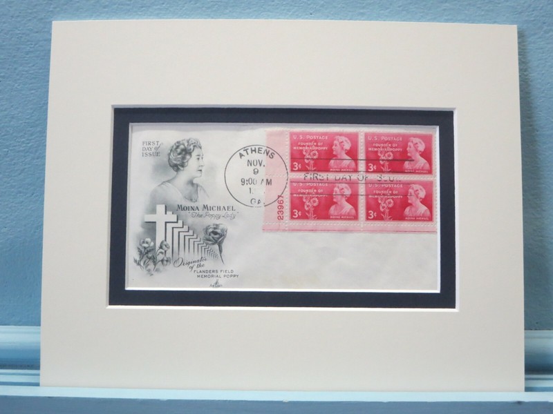 Gold Star Mothers & Poppy Fields of Flanders and Moina Michael First day Cover