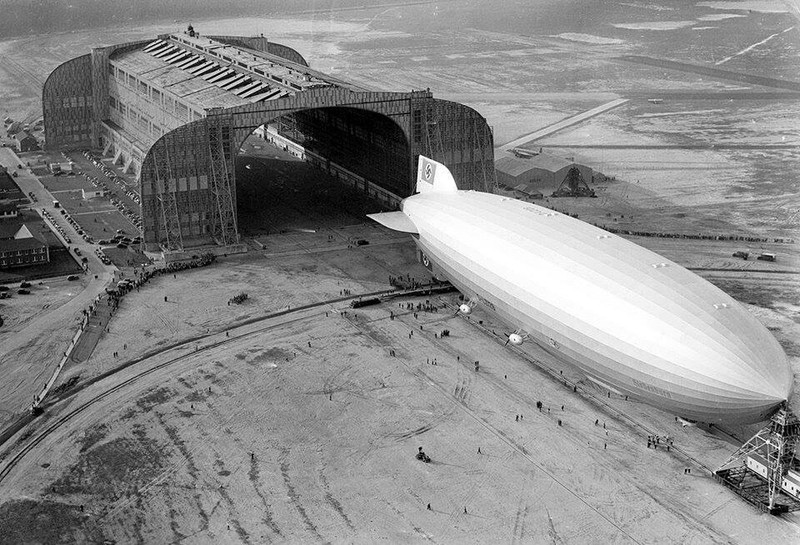 WW2 WWII Photo German Hindenburg Airship New Jersey 1936 World War Two / 8114 gallery