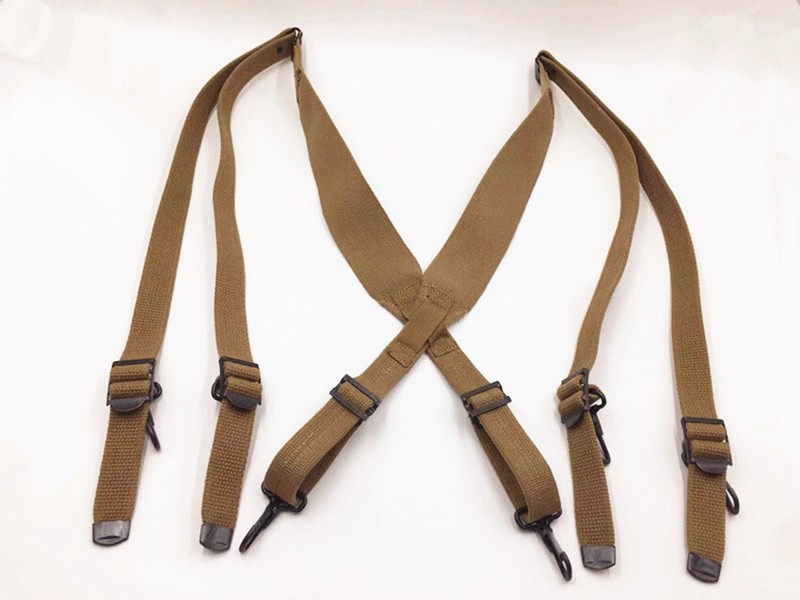 WWII WW2 US Army M1936 Combat Field Strap Equipment Belt Suspenders