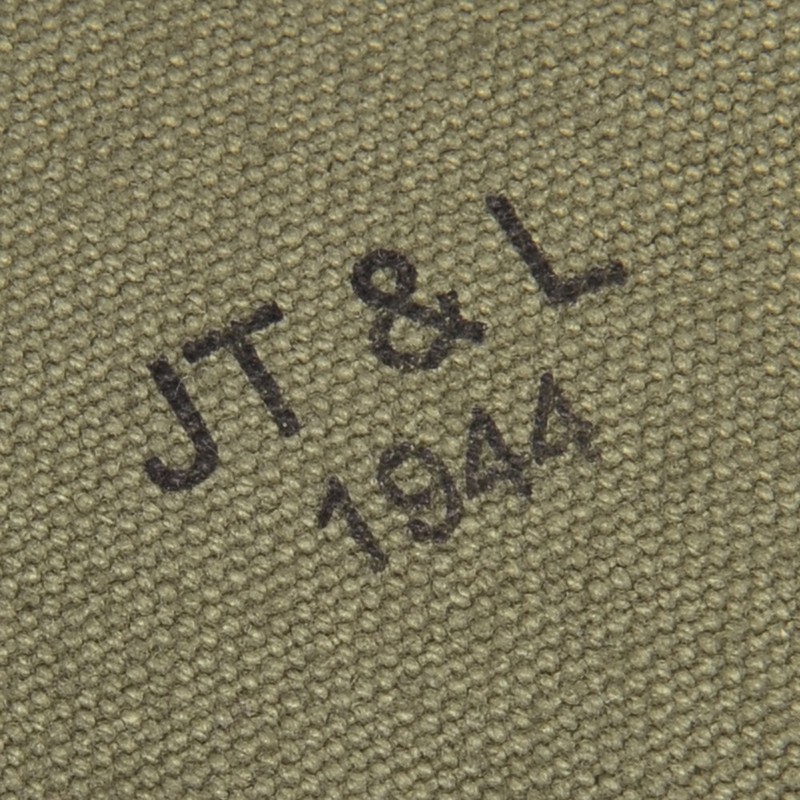 US WW2 82nd Airborne Musette Bag with Shoulder strap OD marked JT&L 1944 gallery