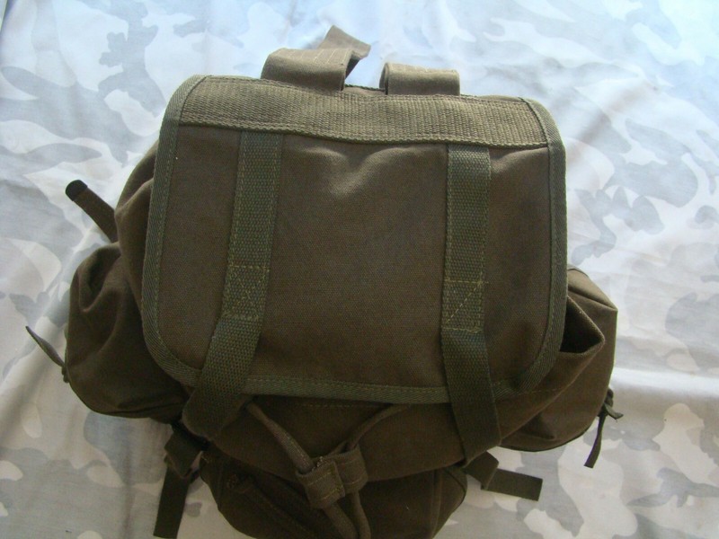 GREEN WW2 US Model.Haversack Canvas Field Bag Army Backpack Large gallery