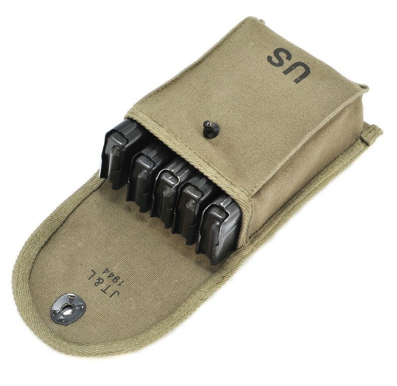 M1 Carbine 30rd Magazine Pouch marked JT&L 1944 gallery
