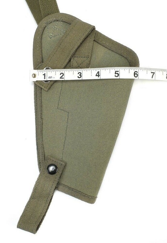 US WW2 M3 OD Canvas Colt 1911 .45 Tanker Shoulder Holster Marked JT&L gallery