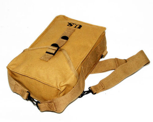 WWII 2 US AMRY M1 PARATROOPER GENERAL CANVAS PURPOSE AMMO BAG WITH STRAP gallery