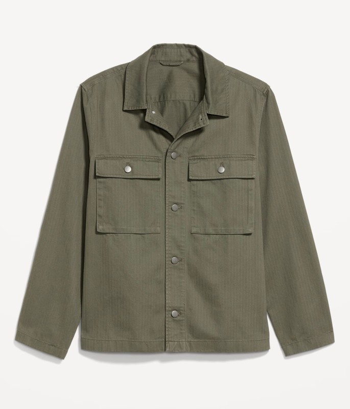 WWII U.S. Army HBT Fatigue Field Shirt Reproduction Dark Shade Herringbone Twill