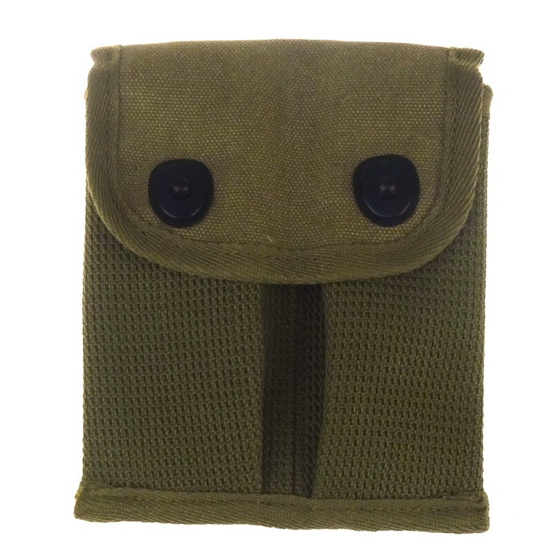 WW2 U.S. 1911 Pistol Double Magazine Canvas Pouch Ammo Pocket Bag Case