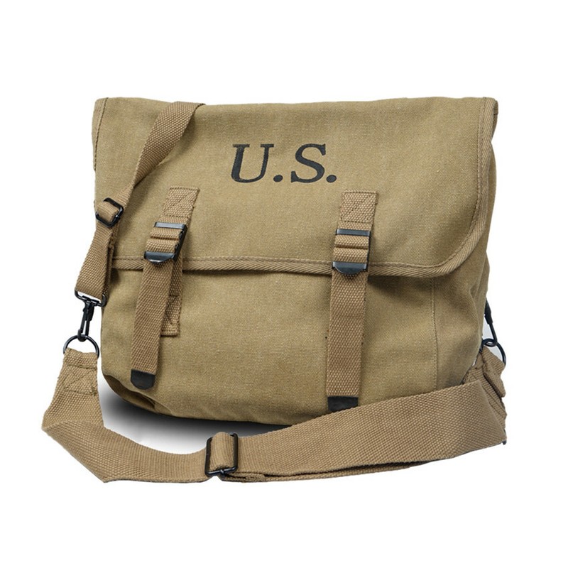US Army M1936 M36 Musette Field Backpack Haversack Tool Kit Bag Khaki