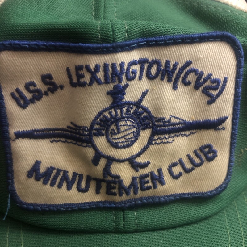 Vintage U.S.S. Lexington cv2 minute men club hat. 1970s-80s? Military,WW2 gallery